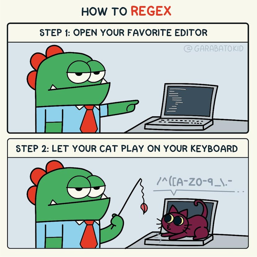 a meme about RegEx